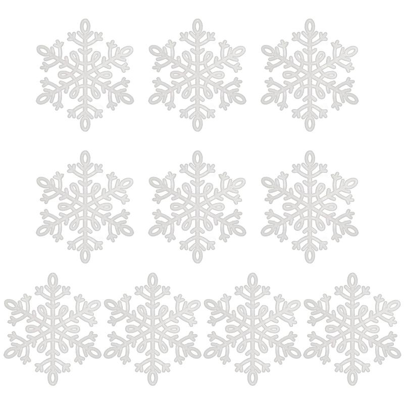 Christmas Snowflake Pendant Pack of 10 for Creative Ornament Living Room Decorat