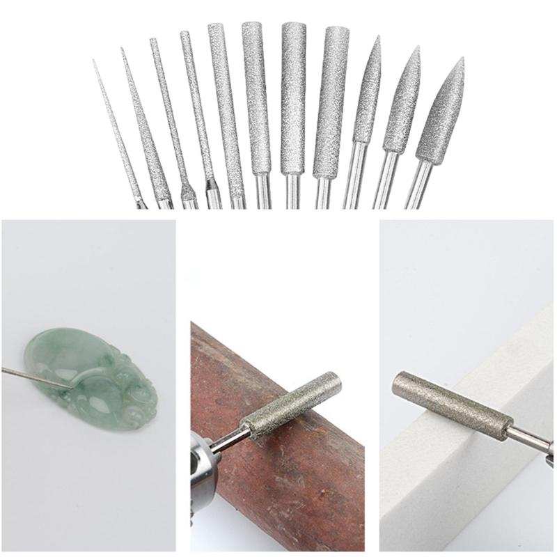 Upgrades Diamonds Rotary Tool Bits Glass Polishing Tool Ceramic Grinding Bit for Internal Grinding & Dressing In Abrasive