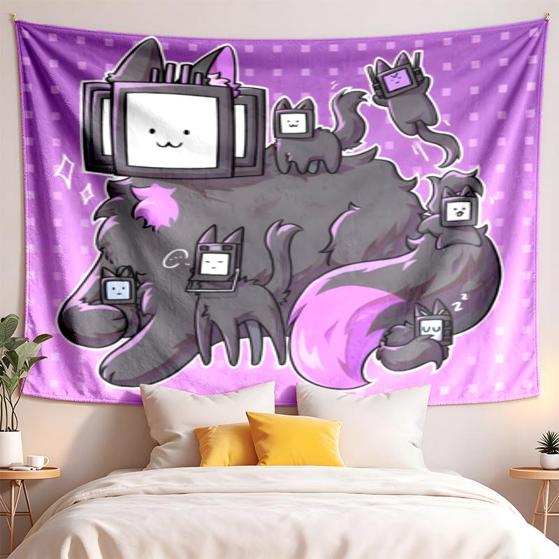 Skibidi Toilet Tapestry highquality for decorating living room bedroom dorm walls ideal as bedroom wallart orholiday gift