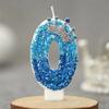 Birthday Number Candles Blue Crown 0 1 2 3 4 5 6 7 8 9 Number Cake Candles Birthday Wedding Party Cake Topper Decor