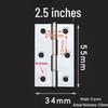 Stainless Steel Folding Casement Hinge for Doors, Windows, Wooden Boxes & Luggage (1-4 inches)