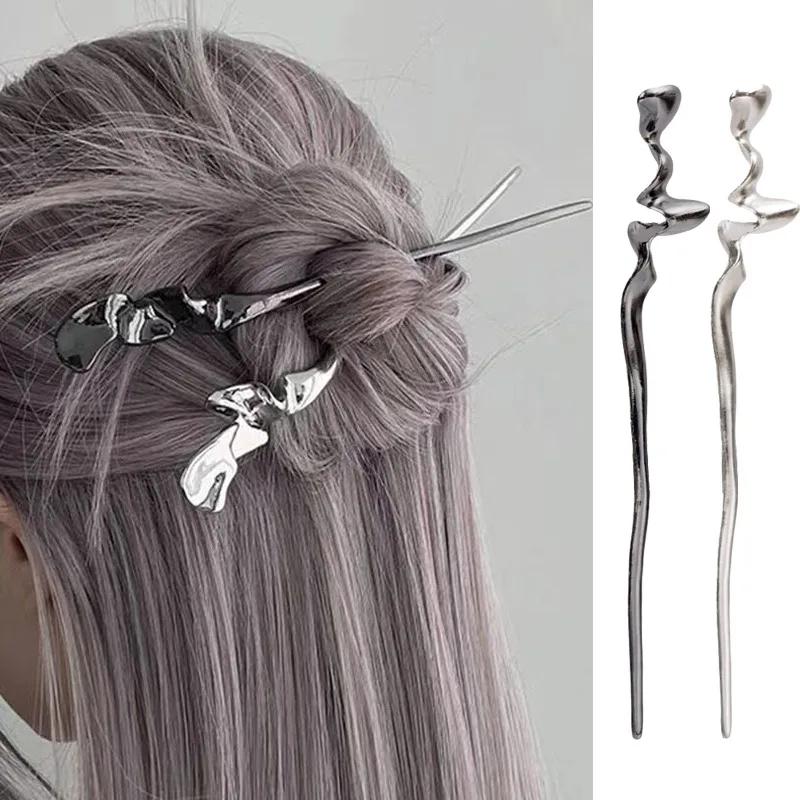 New Chinese Style Hair Sticks Vintage Chopstick Hairpins Women Hair Clip Pin Headwear Wedding Headdress Jewelry Accessories