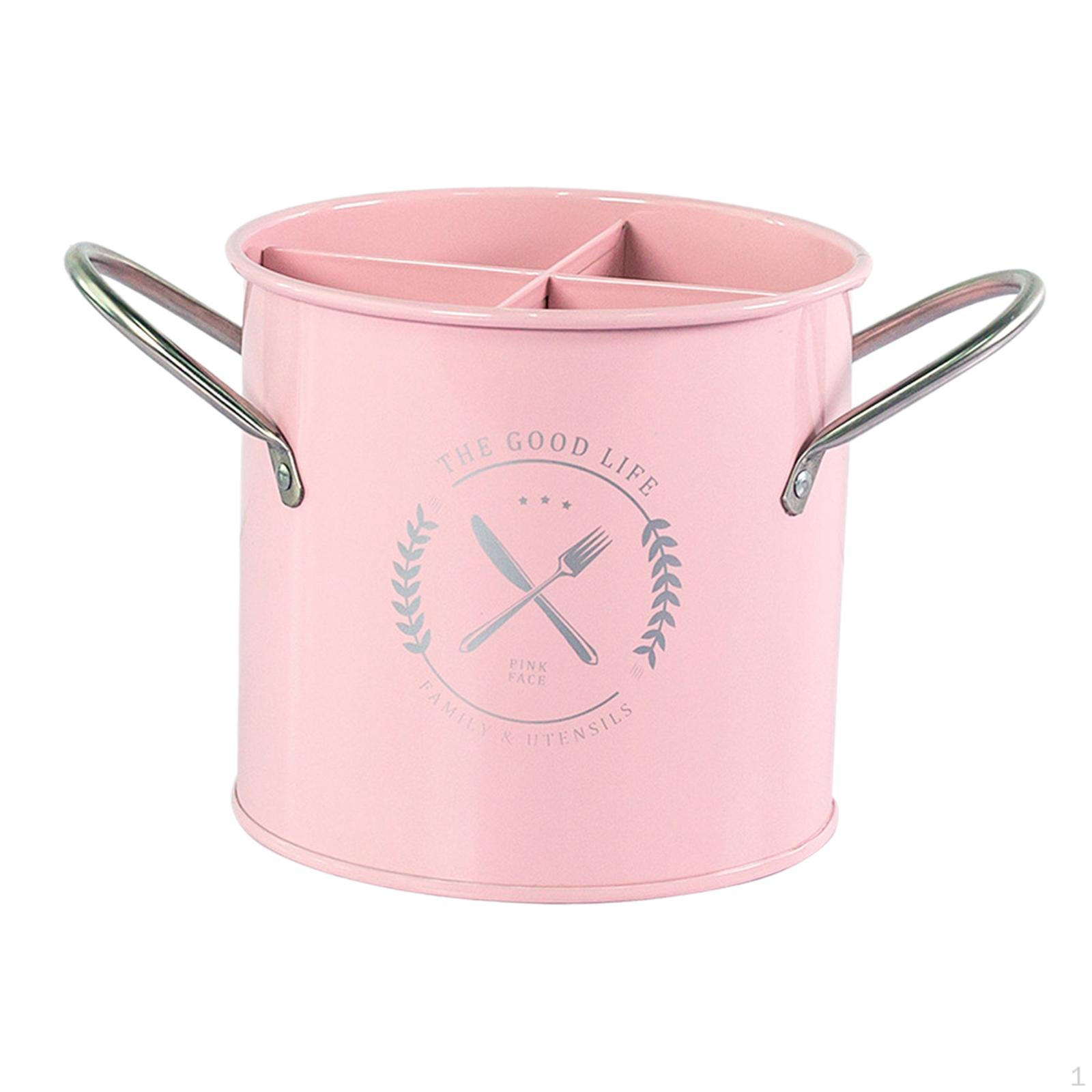 

Клетка для палочек для еды, держатель для столовых приборов, органайзер для кухонных принадлежностей, контейнеры для розовый