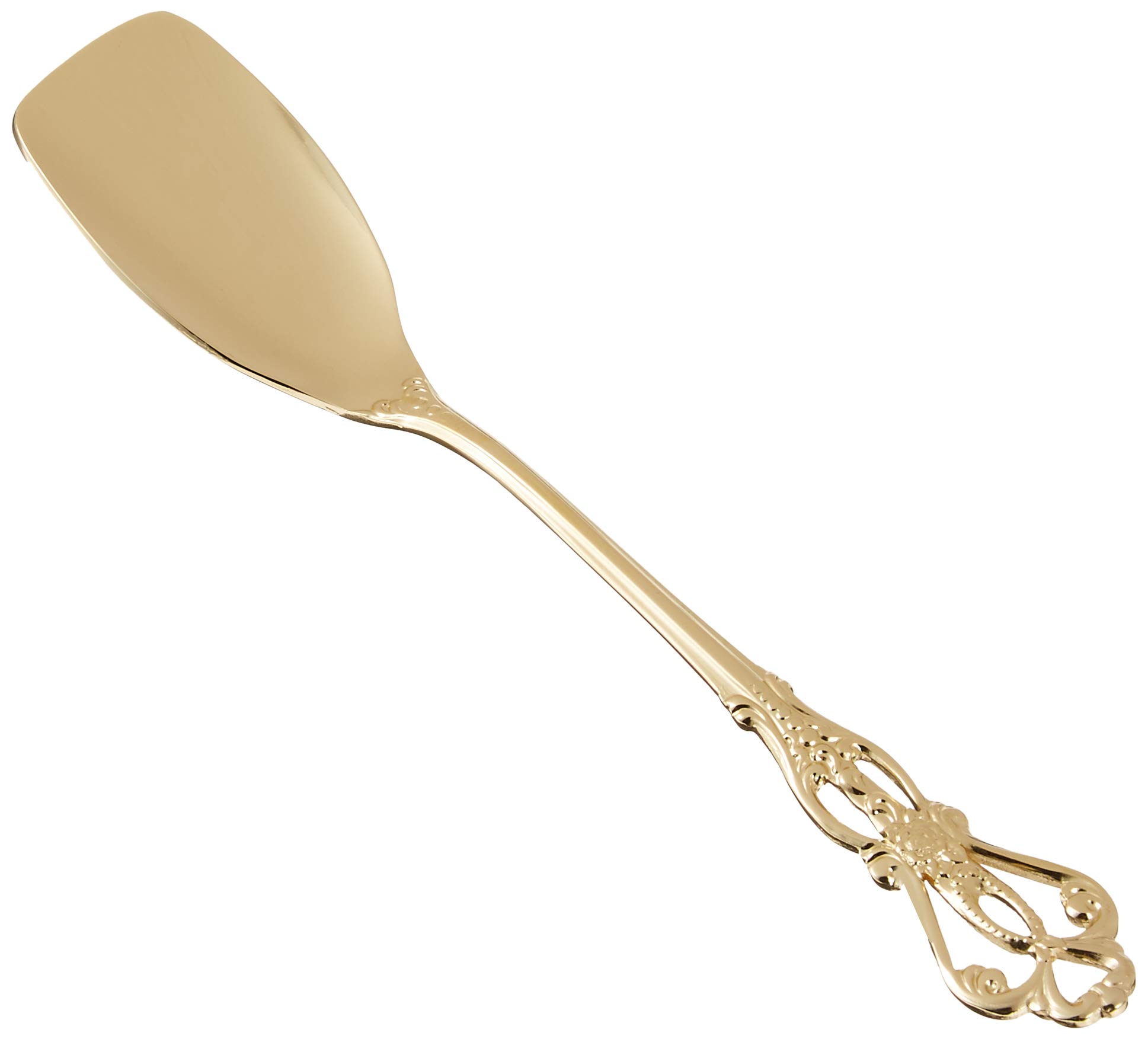 Nagao Laselle Ice Cream Gold Made in Japan Spoon, 13.6cm, Plated,
