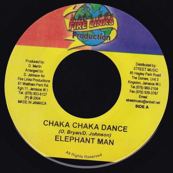 

7inch Record ELEPHANT MAN / FRISCO KID - Chaka Chaka Dance / Who Is Coming N NONE Fire Links Prod 2004 Jamaica Reggae, Ska & Dub Used