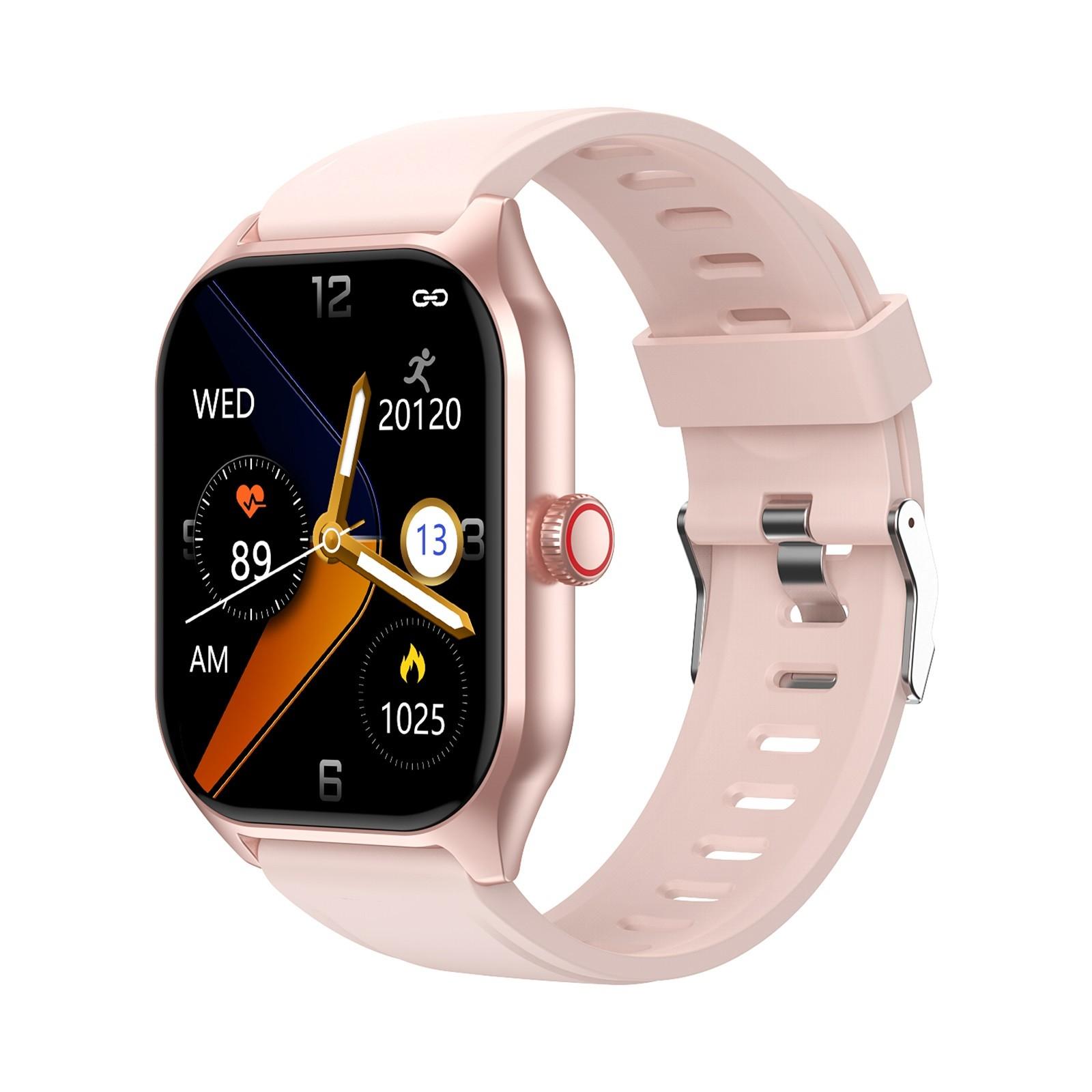 

умный (Ответ/совершение звонков), Монитор сердечного ритма/сна/шагомер/калории, несколько спортивных режимов, водонепроницаемые женские и мужские фитнес-браслеты One Size розового золота