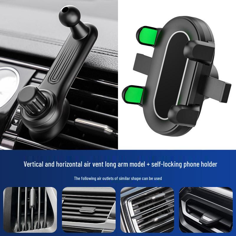 Car Phone Holder Base: Non-Obstructive Side Vent Mount for In-Car Navigation