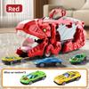 Dinosaur Inertia Car Track Toy With Storage And Deformation For Kids Educational Play