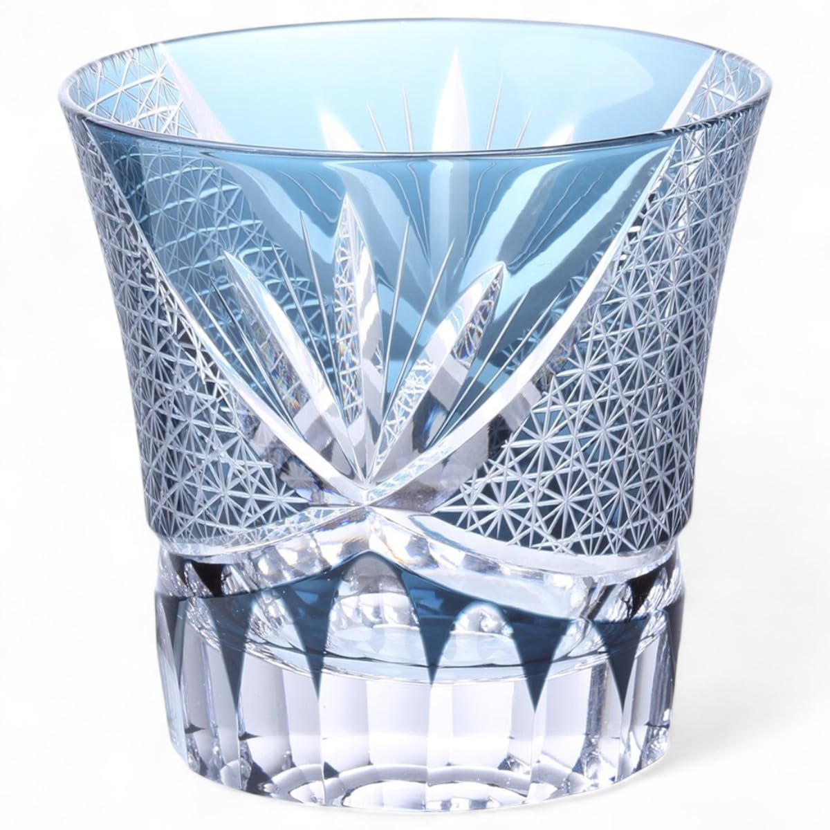 

Мизукаге Кирико Стекло Резьба Орхидея Маленькая Модель Течения Чернил J-kitchens Чашка, 90xВ85мм, 240мл, Узор, Синий, Бишо,