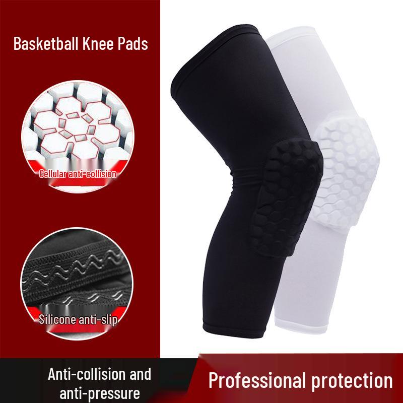 Professional Honeycomb Anti-Collision Knee Pads for Basketball, Cycling, Football, and Mountaineering - Breathable Compression Sports Gear