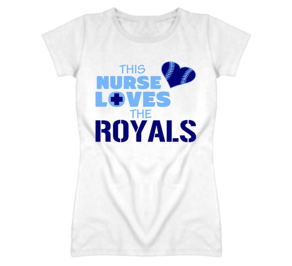 

This Nurse Loves The Royals Baseball T Shirt - Kansas City Royals Team Colors 3XL