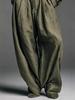 Euro-American Women's Retro Linen-Style Two-Piece Set: Long Sleeve Cardigan & Loose Pants 3057