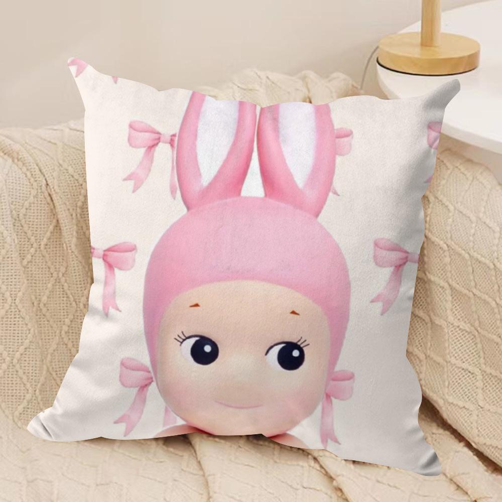 Cartoon Hot SSonnies Cushion Cover Soft Plush Sofa Cushion CoverDoubleSided Printed Decorative Pillow CaseWarm Home Gift