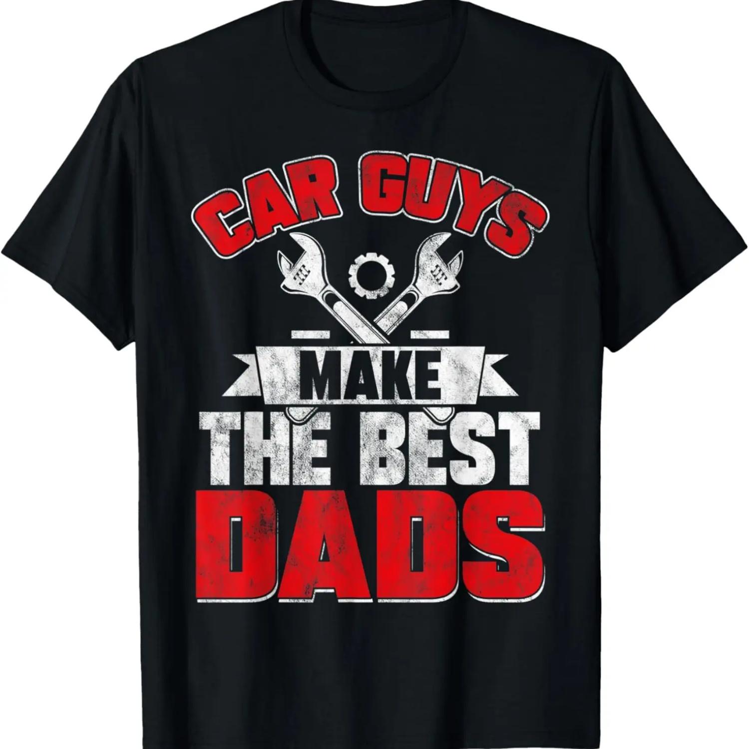 Мужчины-автомобилисты становятся лучшими папами. Футболка на День отца, механик, автомобили S