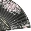 Folding Silk Folding Fan from a Kimono for with Lace Folding Fan Gift 9A1 [Acacia Style] Left-handed Fan, High-quality Shop, Women, Bag, Boxed, (Ouka