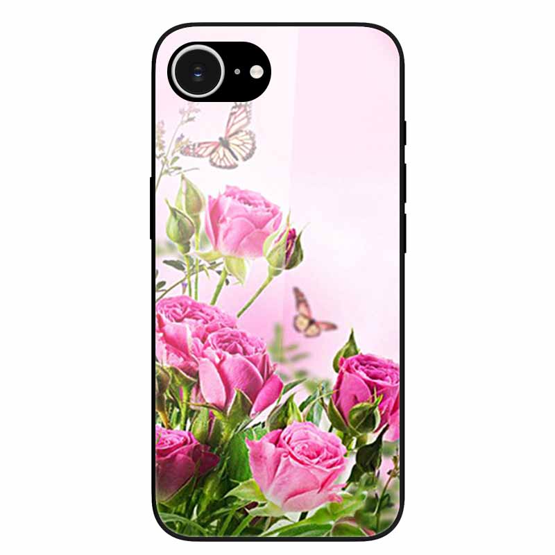 Tempered Glass Phone Cases For iPhone 16e 2025 Case Silicon Bumper Hard PC Back Cover Shell for iPhone SE (2025) / for iPhone16e