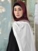 180*85Cm Muslim Viscose Hijab Scarf Women Gradient Color Cotton Feel Head Wrap Lady Soft Turban Scarves Solid Shawl Jersey Hijab