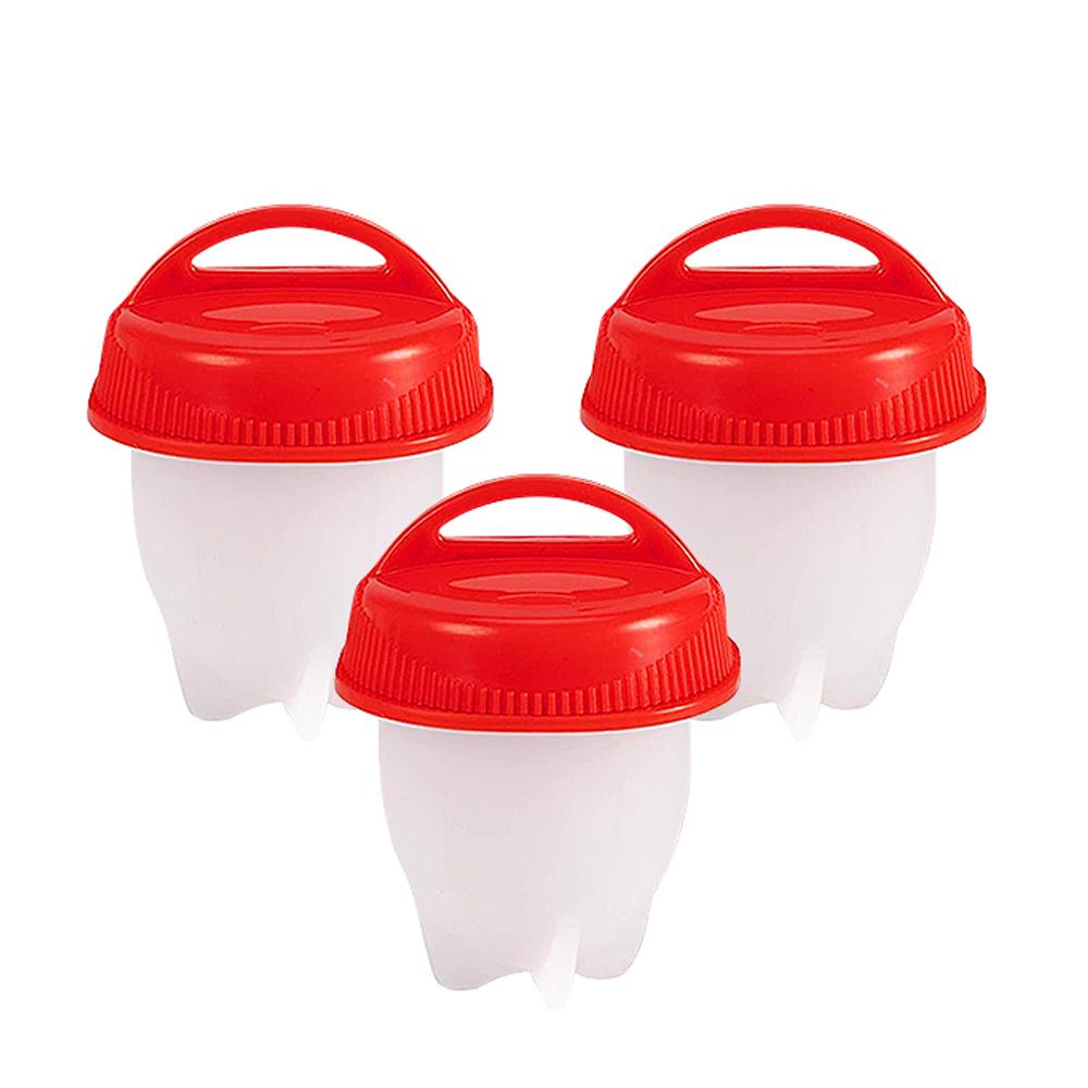 3/6pcs Egg Poachers Cooker Silicone Non-Stick Egg Boiler Cookers Pack Boiled Eggs Mold Cups for Breakfast Kitchen Cooking Tools