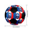 Pallone Calcio a 5 FFF Francia Colorato Cucito a Macchina PVC Misura 5 Pronto per Allenamento di Squadra Competizione Resistente Alta Rimbalzabilità Fantastico Regalo Sportivo