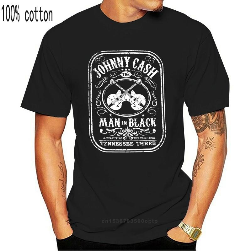 

T-shirt Jhonny Cash Casual Vintage Unisex apparel 100% cotton men T shirt Women Tops tee O-neck Short Sleeve funny tshirts 3XL чорний