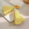 Cheese Bread Squeeze Toy Soft Stress Relief Toy for Adults Quick Shape Recovery Fidget Ball Fun Party Game And Daily Entertainment