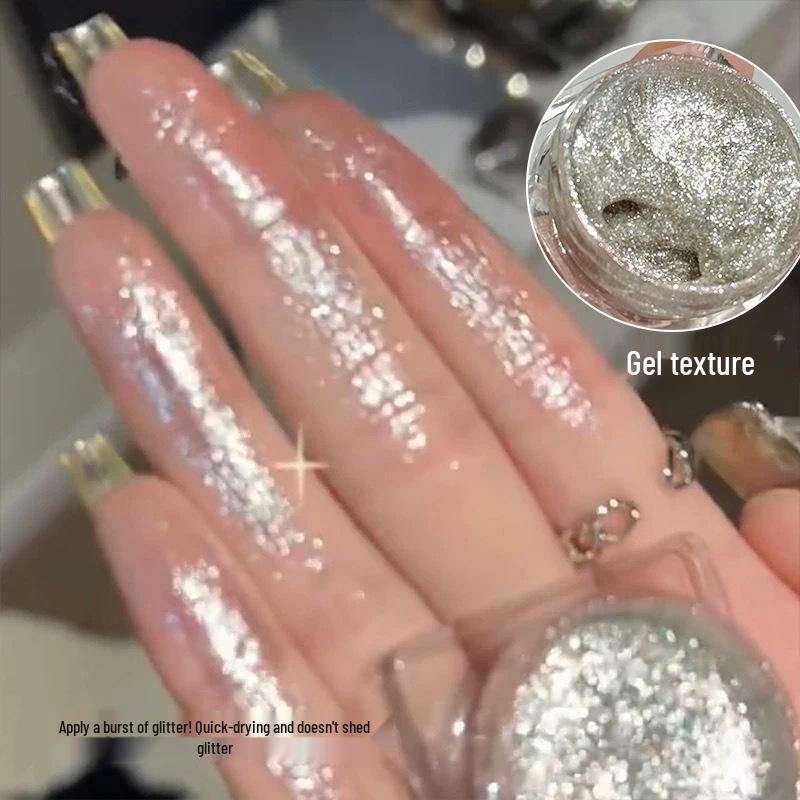 Jelly Liquid Single-Color Eyeshadow: Burst Flash Highlight, Super Flash Pearl Glitter