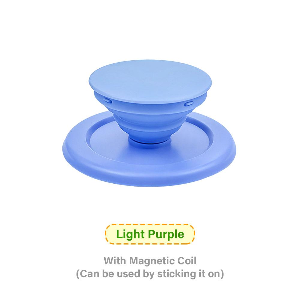 Silicone World Magnetic Folding Mobile Phone Grip Holder Socket Support for Magsafe Ring Finger Expanding Stand Portable Bracket