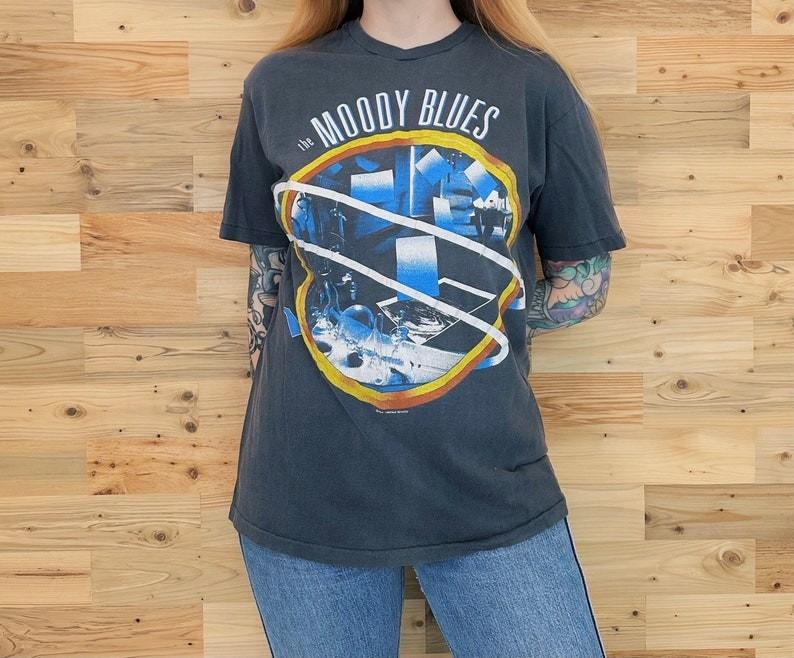 Vintage The Moody Blues 1986 Live In Concert Tour T-Shirt Unisex Fan Gift Unisex T-Shirt S