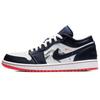Air Jordan 1 Eastern Aesthetics, Ink Wash Chinese Style Low Top Vintage Basketball Shoes Men's Blue White 553558-481(Team56-)