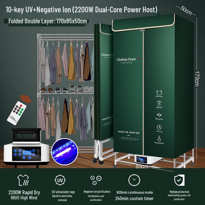 Foldable Household & Dormitory Underwear and Baby Dryer Cabinet & Rack