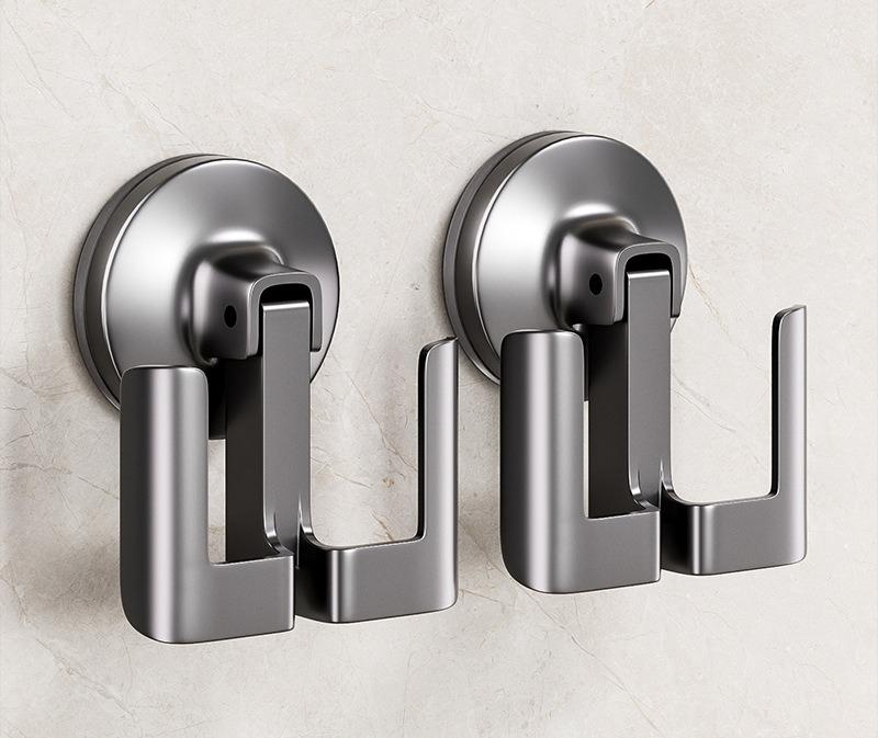 1/2pcs Bathroom Suction Cup Slippers Rack Toilet No Punching Toilet Wall Hanging Shelf Door Hook Drain Storage Tool