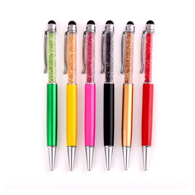Shuo Lei Kristallen Stylus Pen: Metalen balpen met diamanten accent