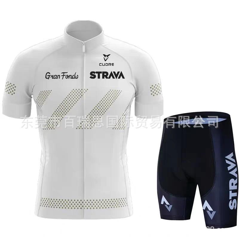 Mens Cycling Jersey Set Short Sleeve Quick Dry Breathable Road Bike Apparel Ride