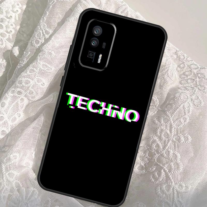 Techno Music Case For Xiaomi 13T 14T Pro 12T 11T 13 14 Ultra POCO X6 Pro M6 X3 X5 M5s F3 F5 F6 Cover