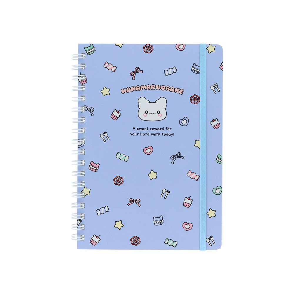 Stationery Hanamaru Obake Sanrio Characters Spiral S2643480 Sun-Star Notebook, B6, Blue,