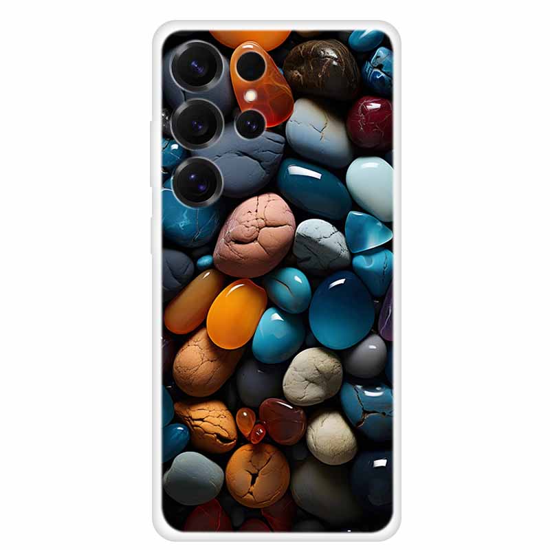 For Samsung Galaxy S26 Ultra Clear Funda Soft TPU Silicone Phone Case S 26 Ultra Cover Transparent Bumper Fashion Flower Lovely