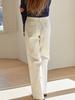 BEMUSE MANSION Pocket Point Cotton Pants - Off White
