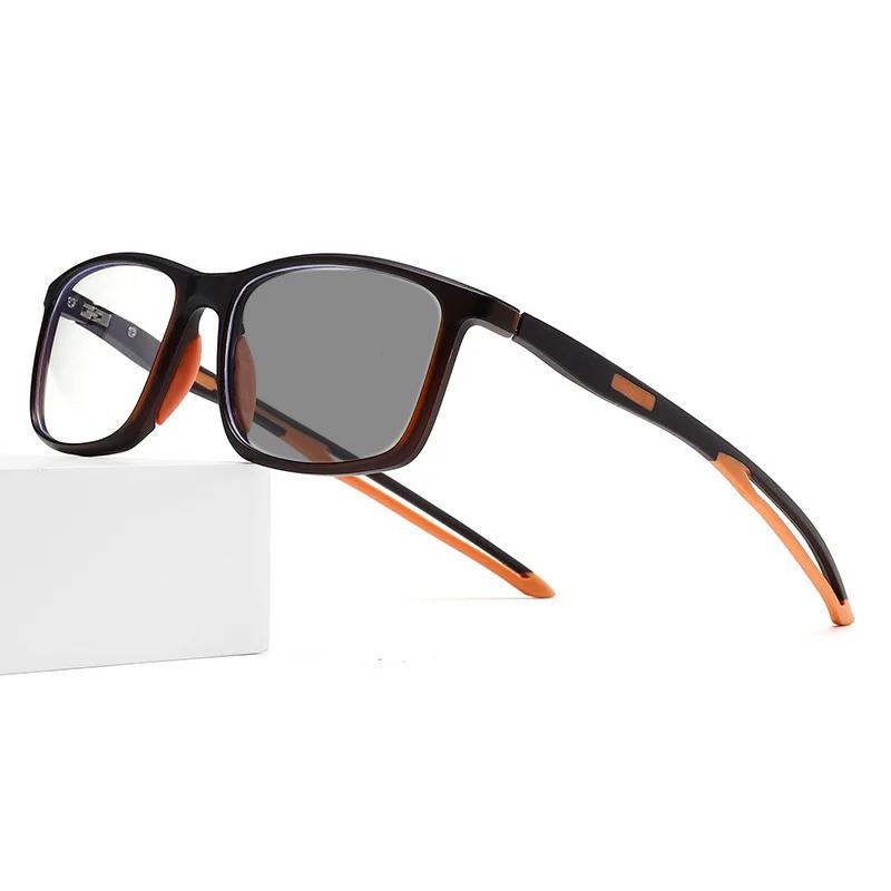 Fashion Vintage TR90 Photochromic Reading Glasses Flexible Color Changing Presbyopia Eyewear Retro Outdoor Sports Sunglasses To +4.0