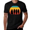 Tombstone Silhouette Retro Sunset Tshirt Work Wear Simple Tee Shirt