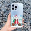 Luxury Cartoon Christmas Phone Case for IPhone 14 15 Pro Max Plus 11 12 13 Mini Pro Max Simple Santa Shockproof Laser Matte Case