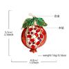 New Korean Version Fashion Pomegranate Brooch Women's Design Sense Niche Fruit Plant Corsage Suit Sweater Pin Jewelry