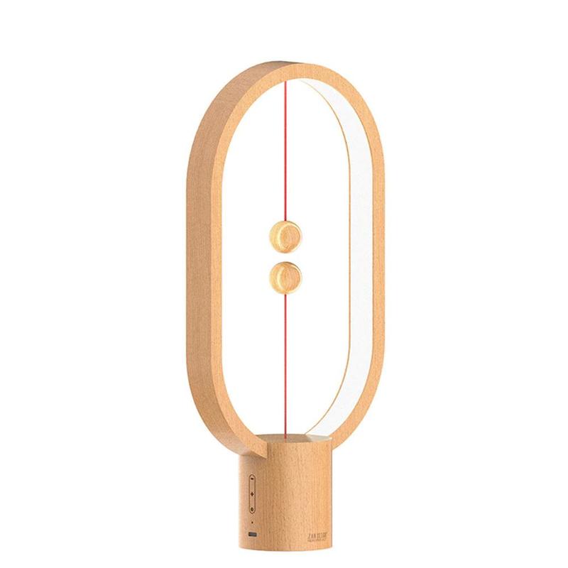 Dropship USB Battery HengPro Balance LED Table Lamp Ellipse Magnetic Air Switch Eye Care Night Care Light Touch Control | LED Table Lamps