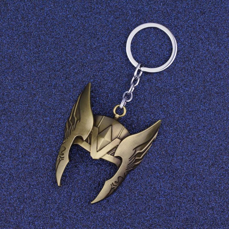 Premium Avengers Thor Mask Alloy Key Chains Keyfob Keyring Gifts Collectible For Fans