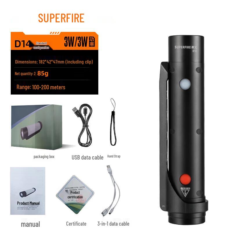 SupFire Portable Rechargeable LED Work Lights & Floodlights