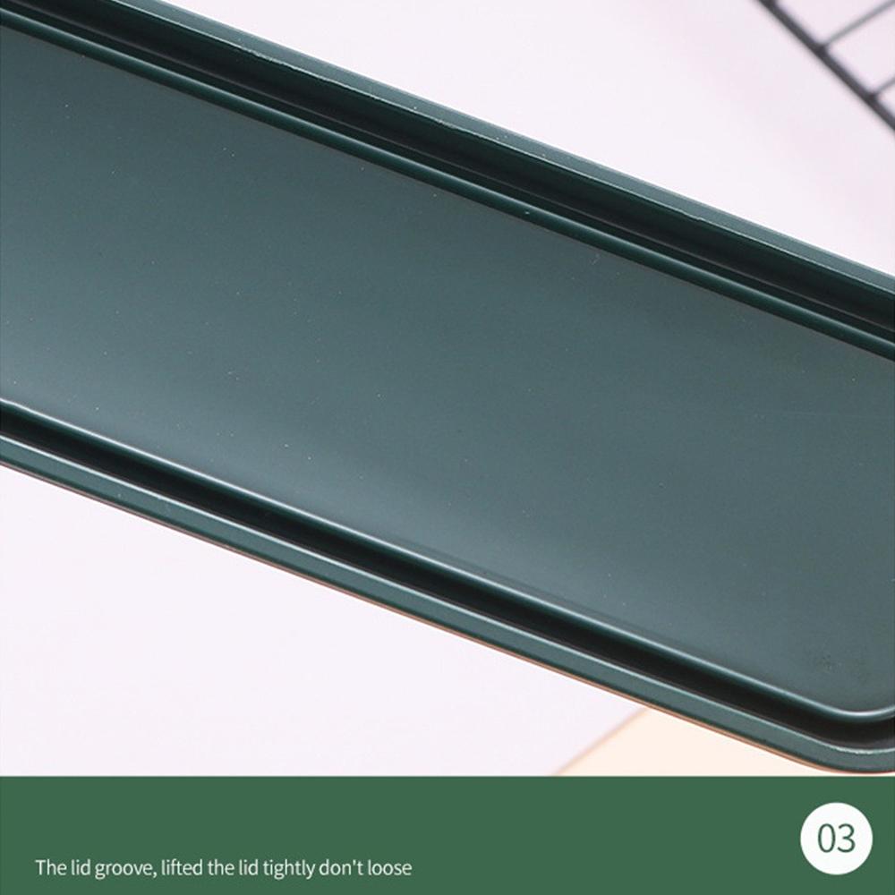 Tableware Box Portable Flip Cover Type Cutlery Case Environmentally Friendly Spoon Storage Box Drop-resistant Household Supplies