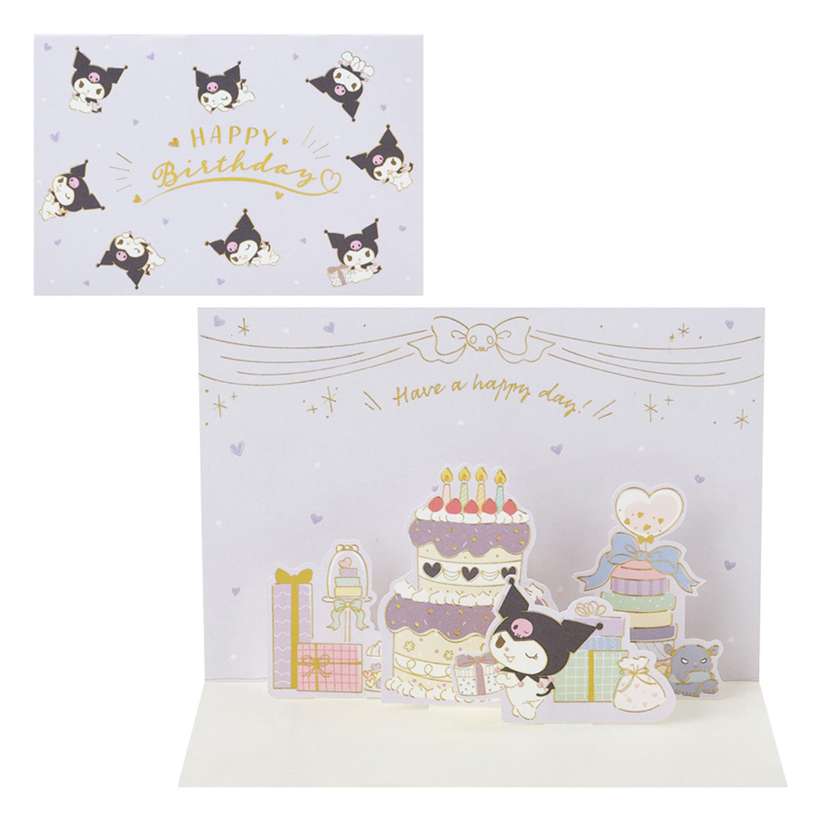 Sanrio Greeting Card Message Card Birthday Celebration Kuromi Birthday Party 614432 BD262-5