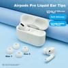 Kewo [4-Pack] Earbud Tips Earphone Covers Compatible with Apple AirPods Pro 1/2 Generation Bluetooth Earphone Protective Silicone Soft Medium Size