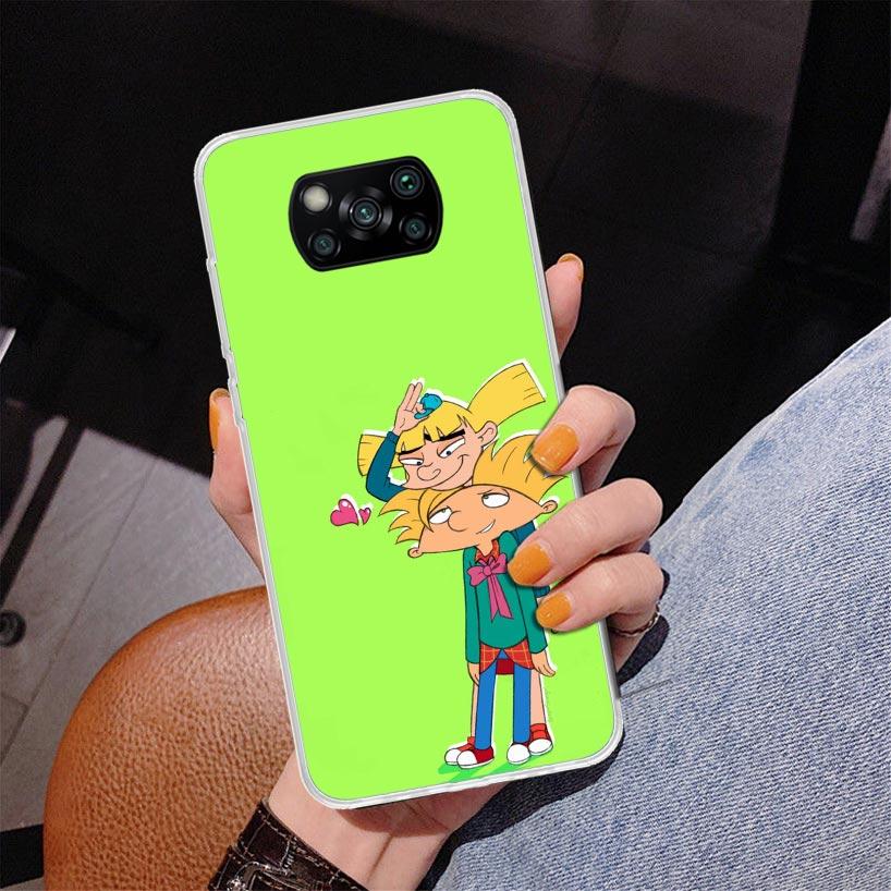 Cartoon Hey Arnold Fondos Phnoe Case for Xiaomi Poco X5 X6 X7 Pro X4 Gt F7 Ultra M8 M7 Redmi 15C 15 13C 13 12C 12 Unique Cover C