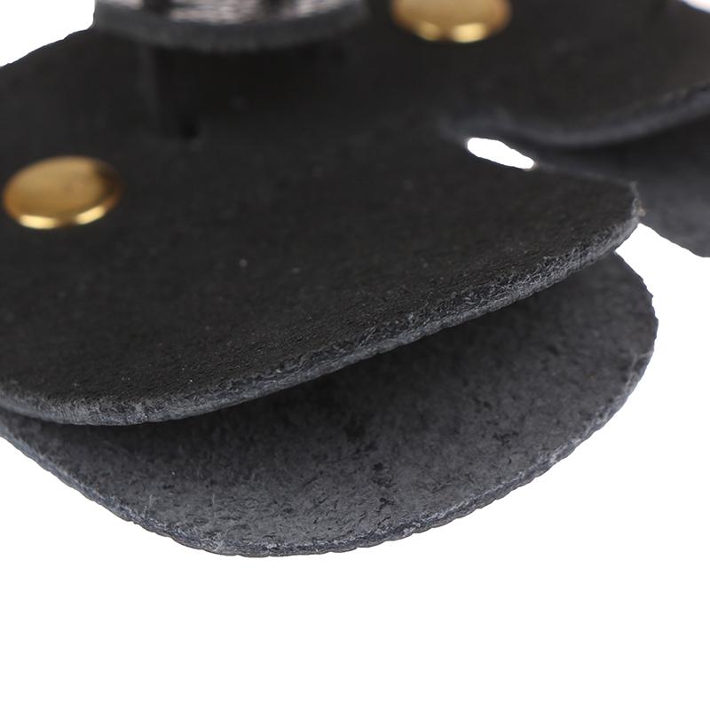 1Pc Leather Archery Finger Guard Protection Pad Glove Tab Bow Shooting Protector