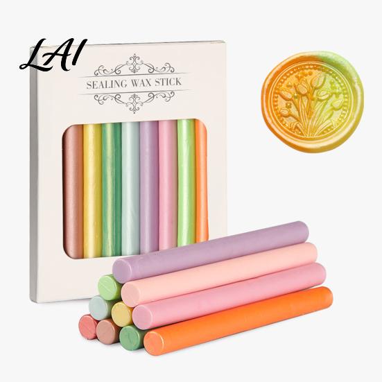 Holiday Card Making Wax 10PCS Sealing Sticks Fine Texture Seal Stamp Kit for Crafts Flexible Decorative Wax Envelope And Craft Decoration Envelopes